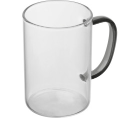 Glastasse mit farbigem Henkel, 250ml