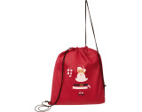 Gymbag aus Non Woven mit Weihnachtsmotiv